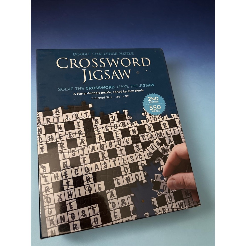Crossword Jigsaw Puzzle 2nd Edition: 550 Pieces Game Brand NEW Sealed